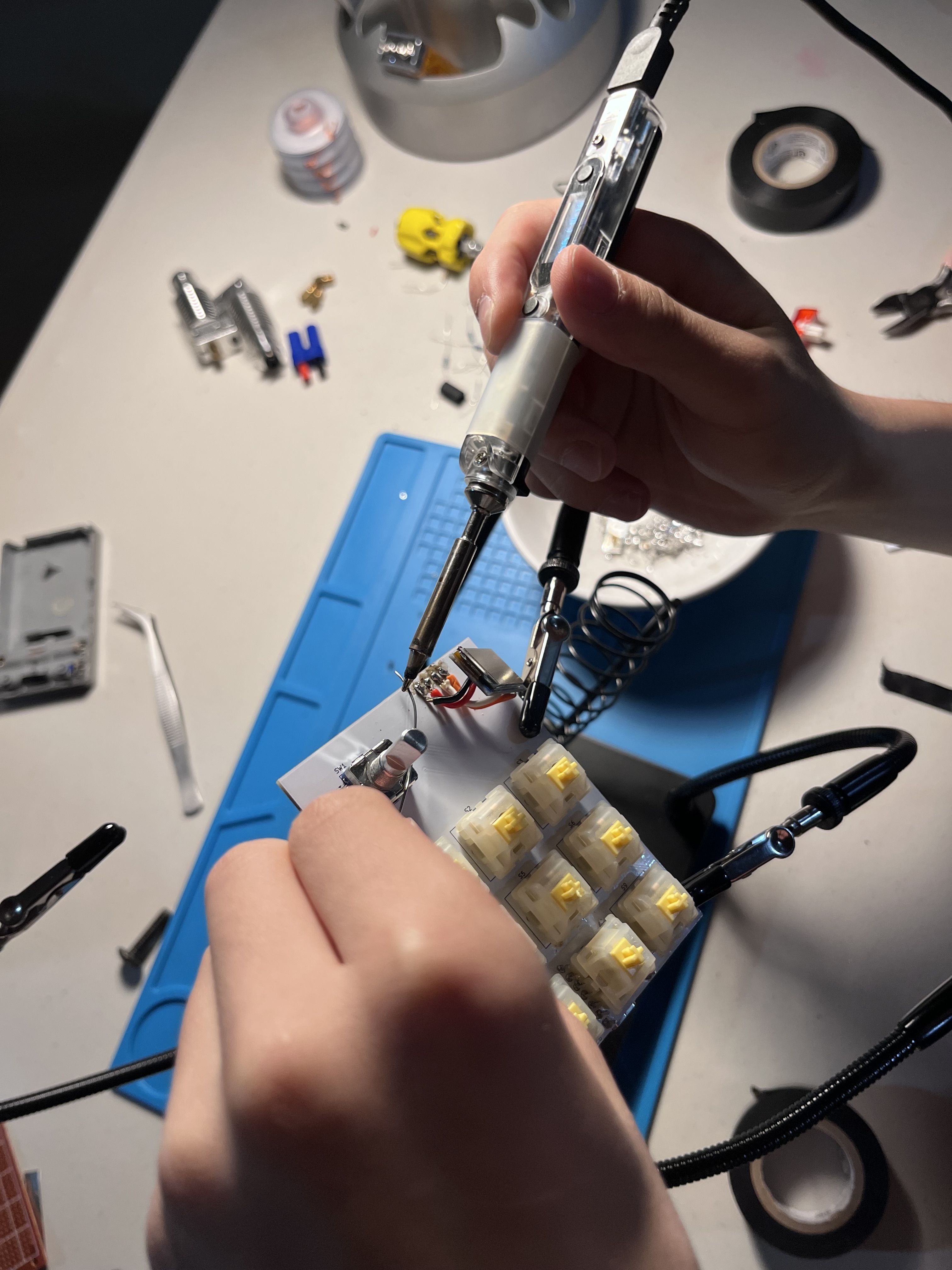 Soldering session