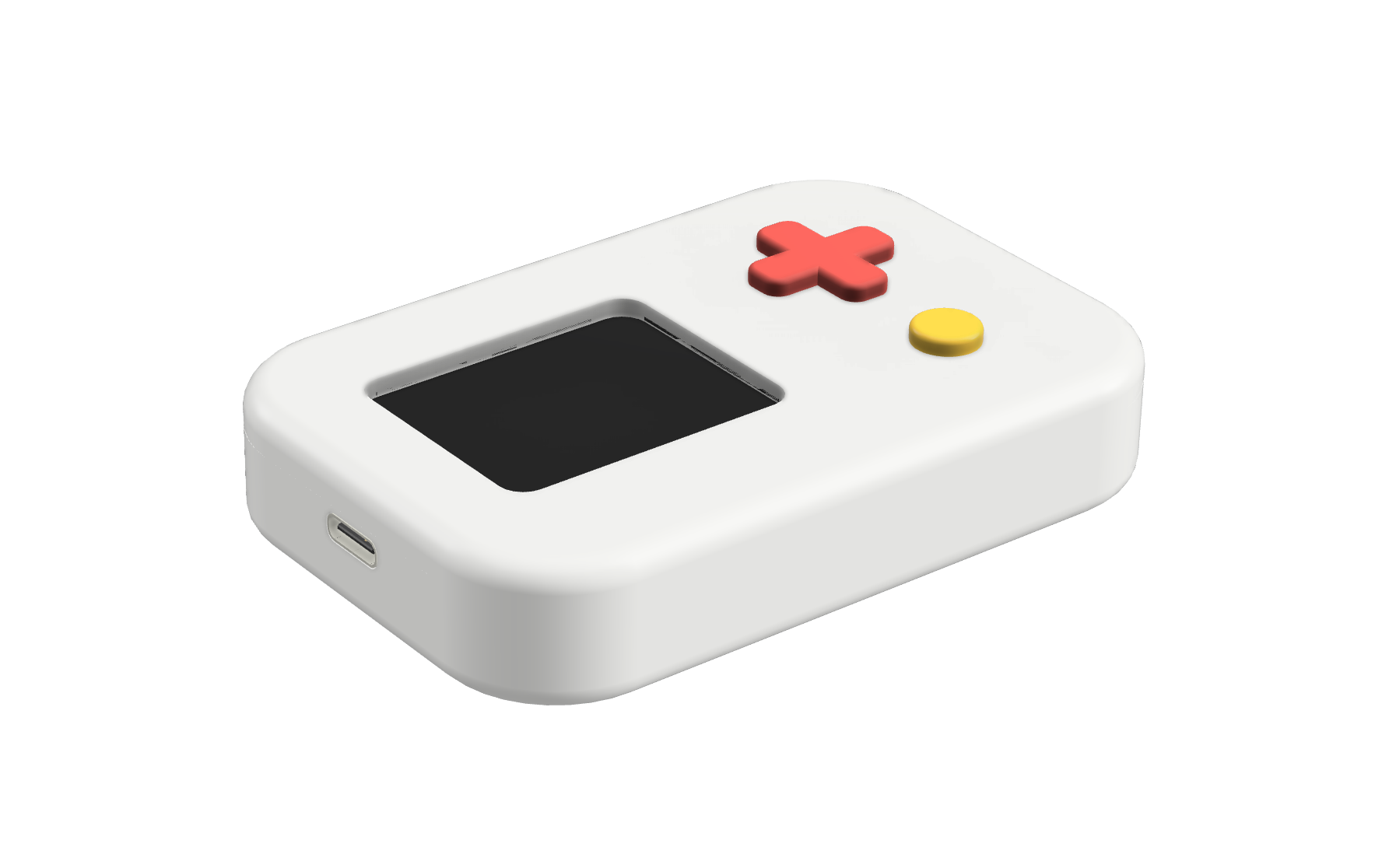 Clook Render with Red and Yellow Buttons