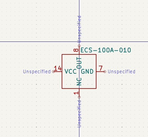 ECS-100A-010 Symbol