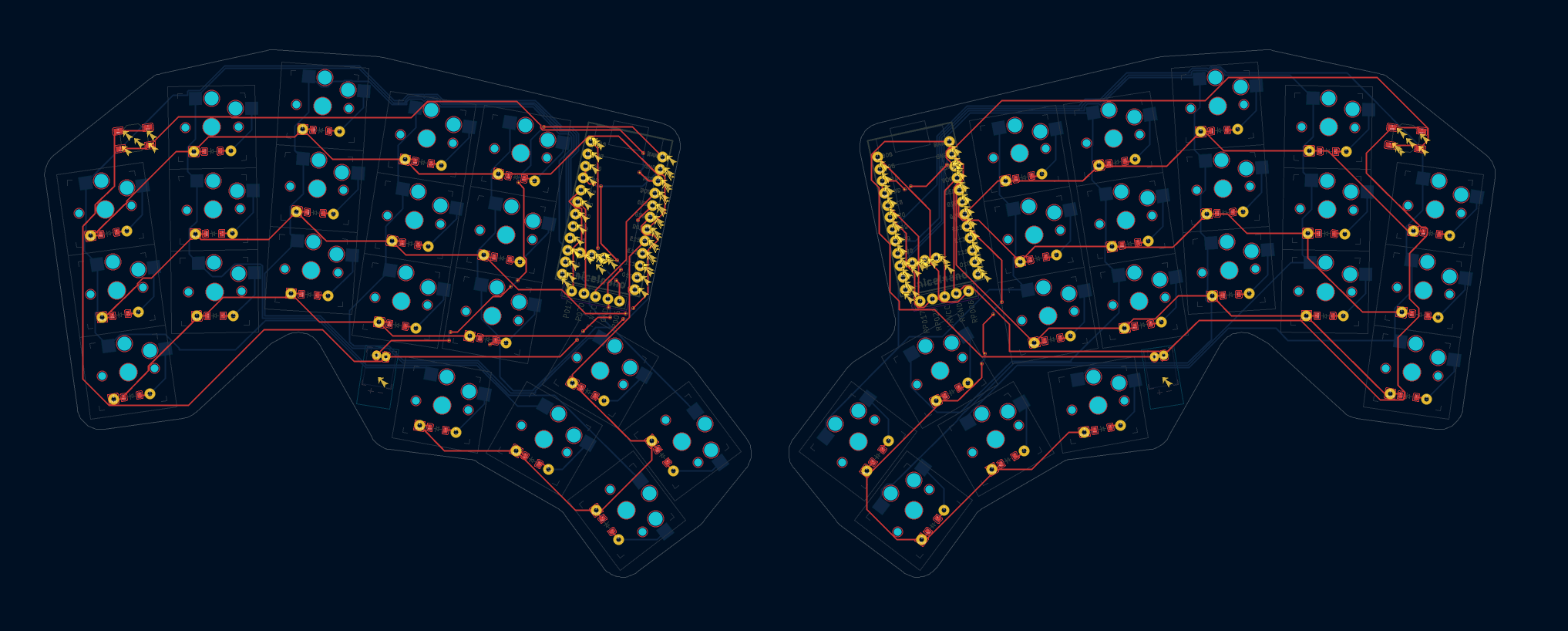 routed pcb front