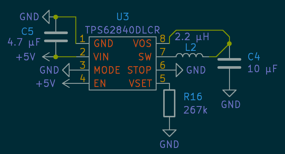 New voltage schematic