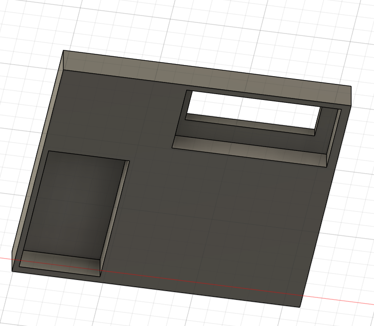 Front with hole for the rfid module