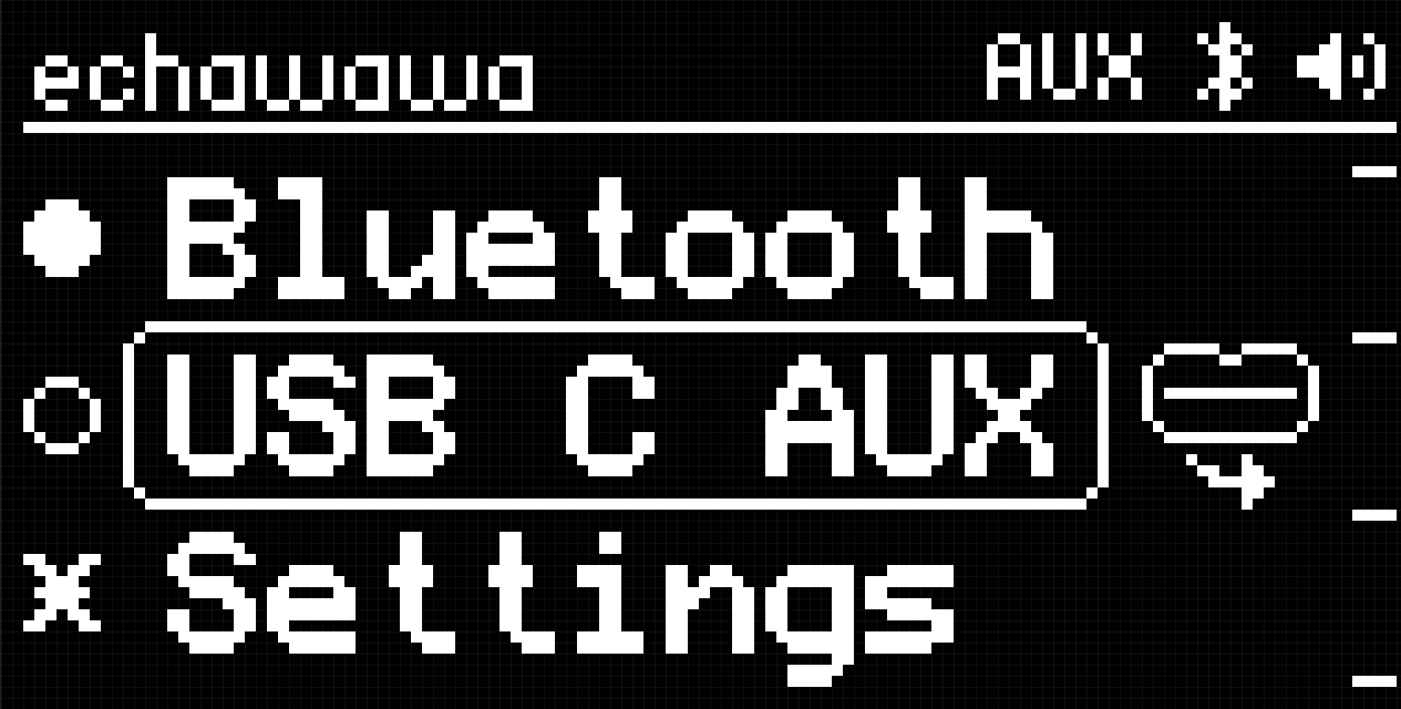 Main menu OLED
