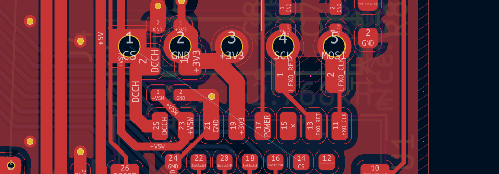 The nice!view header footprint intersecting various components