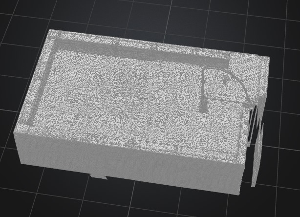 the 3d with rough texture